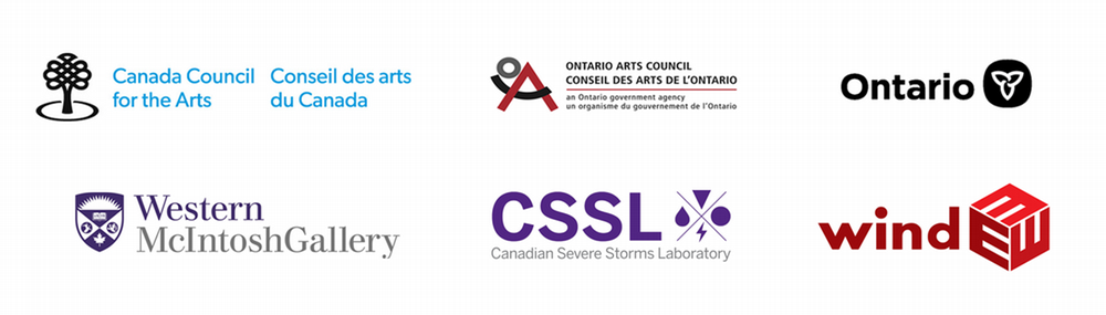 Funder logos including Ontario arts council, province of Ontario, and Canada Council for the arts