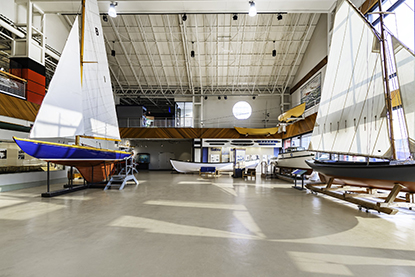 A view of the inside of the Maritime Museum of the Atlantic